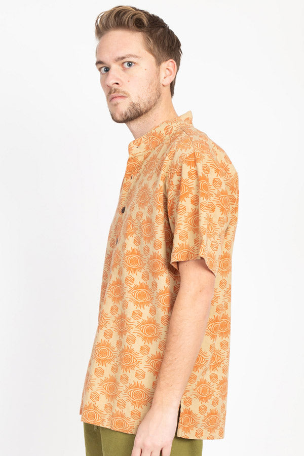 Men's Third Eye Short Sleeve Button Shirt