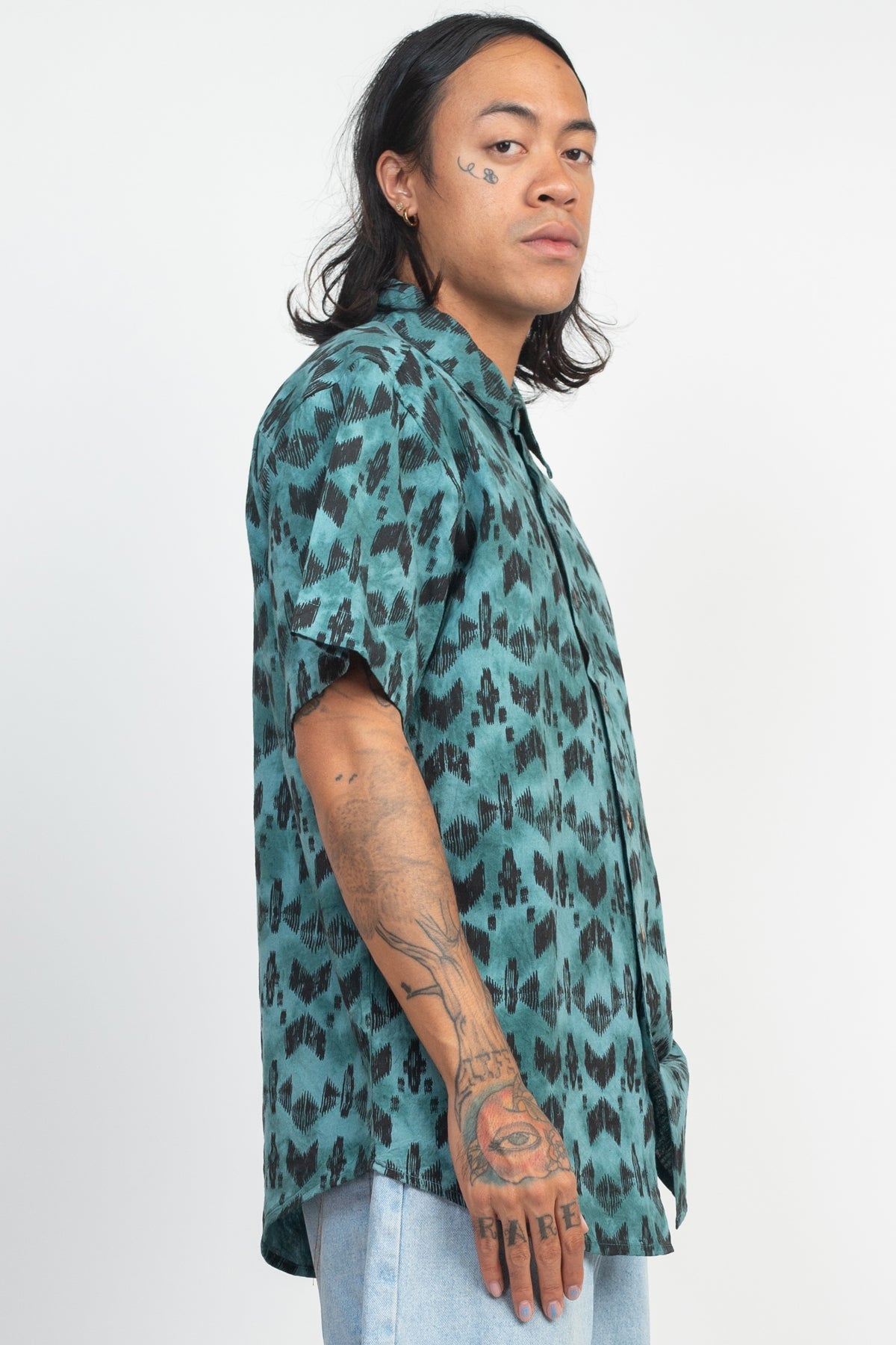 Tribal Ptn Tiedye BD Shirt