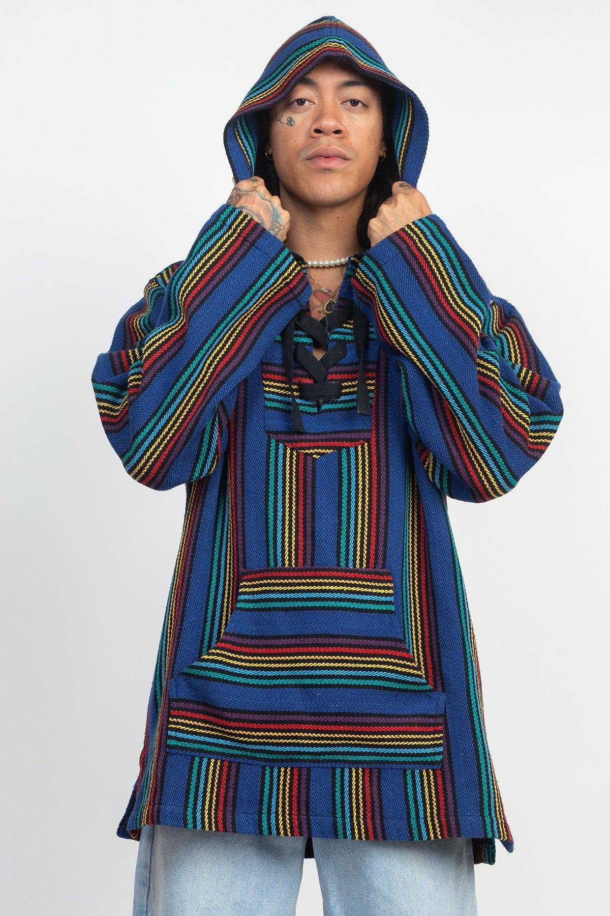 Rainbow Surf Baja Hoodie