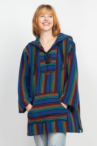 Rainbow Surf Baja Hoodie