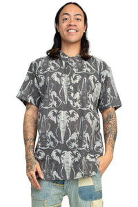 Elephant Head Henley Shirt