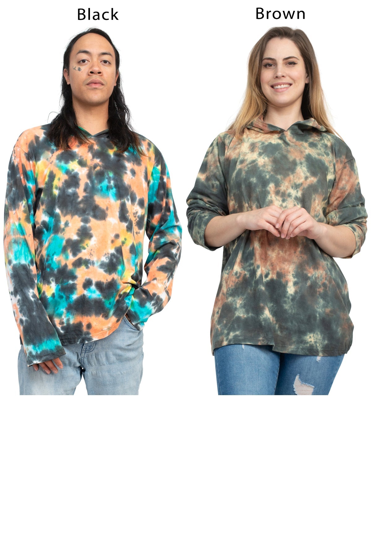 Earthy Camo Tie Dye Hoodie - Tie Dye Clothing