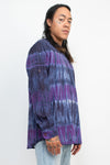 Tiedye Homespun Longsleeve Henley Shirt