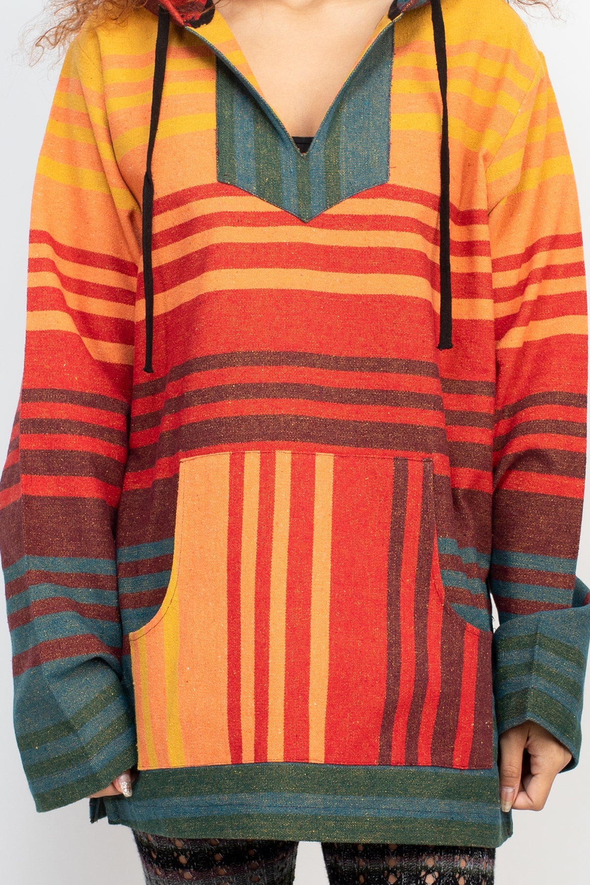 Ombre Striped Unisex Baja Hoodie