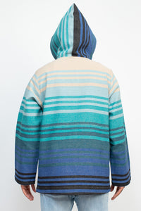 Ombre Striped Unisex Baja Hoodie