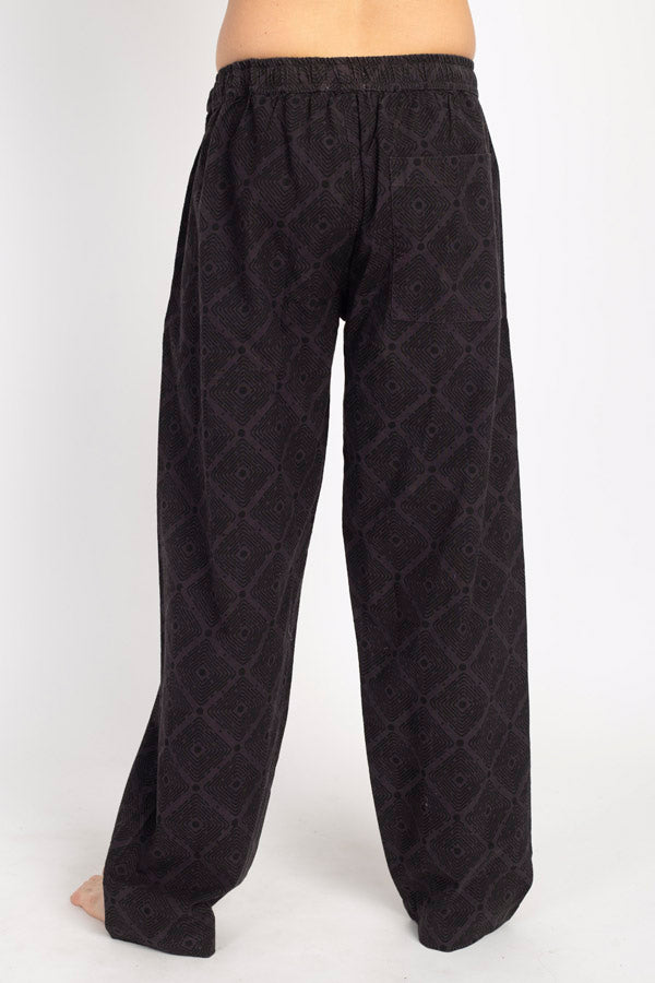Diamond Print Men's Cotton Pants