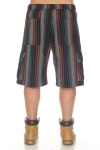 Stripe Ctn Cargo Pkt Shorts