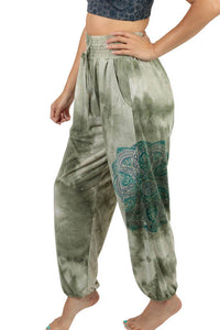 Zen Out Tie-Dye Mandala Yogi Yoga Confortable Lounge Studio Pants