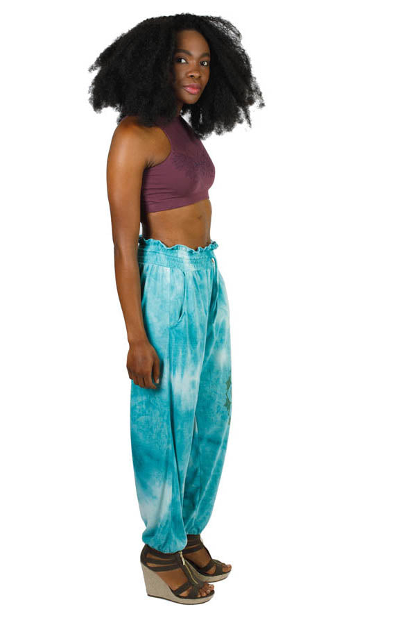 Zen Out Tie-Dye Mandala Yogi Yoga Confortable Lounge Studio Pants