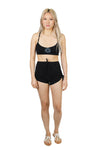 Tripping on Tie-Dye Organic Scrunchy Tie Shorts