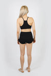 Tripping on Tie-Dye Organic Scrunchy Tie Shorts