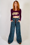 Paperbag Wide-Leg Pants