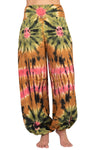 Unisex Jewel Tie-dye Harem Pants