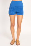 Print High Waisted Yoga Shorts