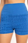 Print High Waisted Yoga Shorts