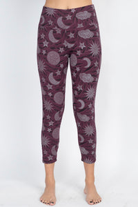 Organic Cotton Celestial Print Leggings