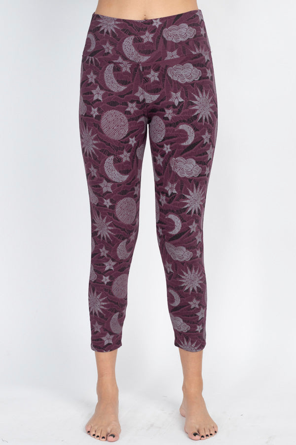 Organic Cotton Celestial Print Leggings