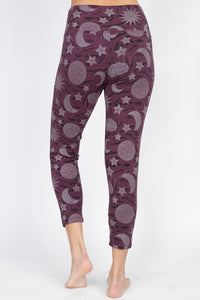 Organic Cotton Celestial Print Leggings