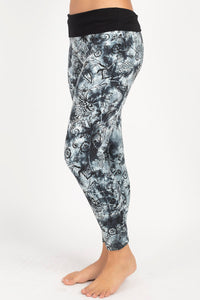 Organic Cotton Tie-Dye Flower Print Legging