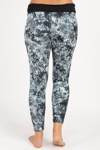 Organic Cotton Tie-Dye Flower Print Legging