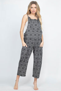 Women's Lotus Mandala Overalls Jumpsuit