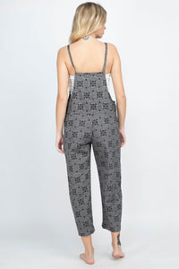 Women's Lotus Mandala Overalls Jumpsuit