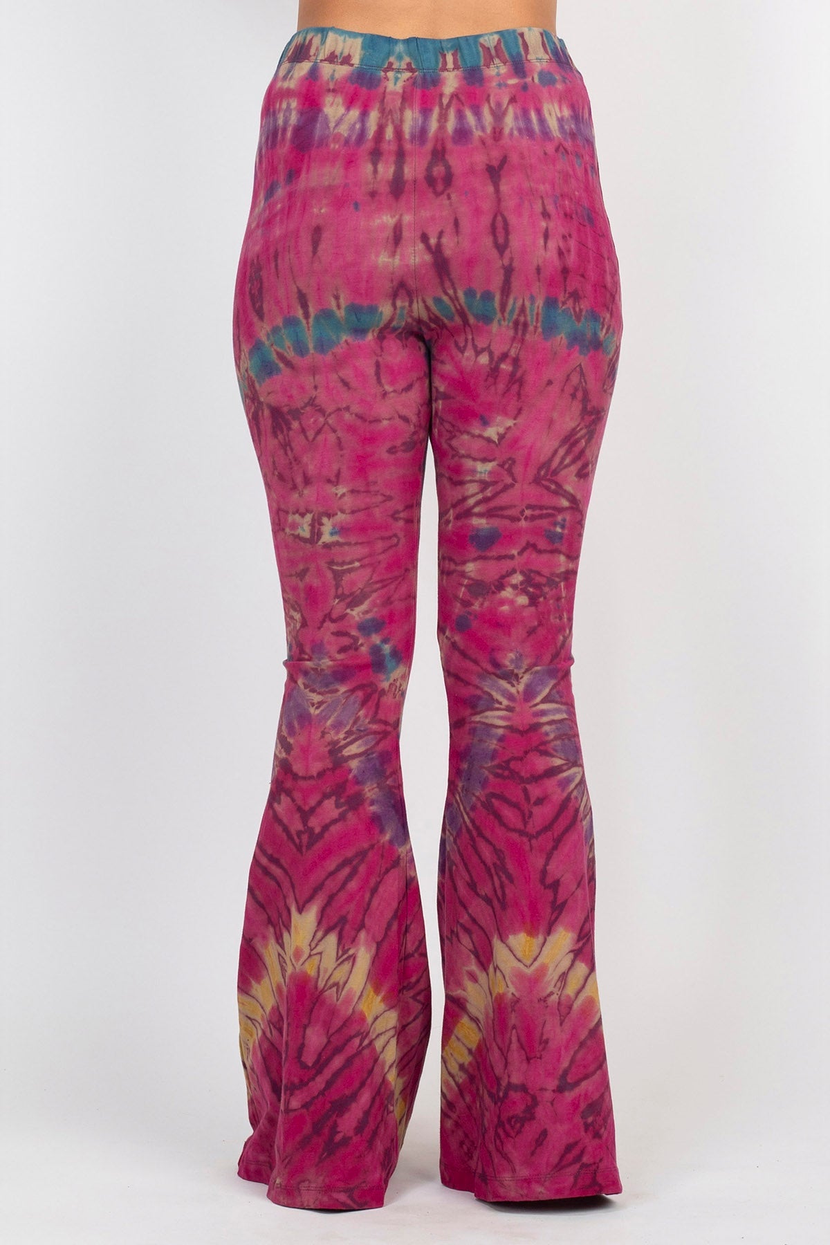 Tie-Dye Organic Cotton Belly Bottom Pants