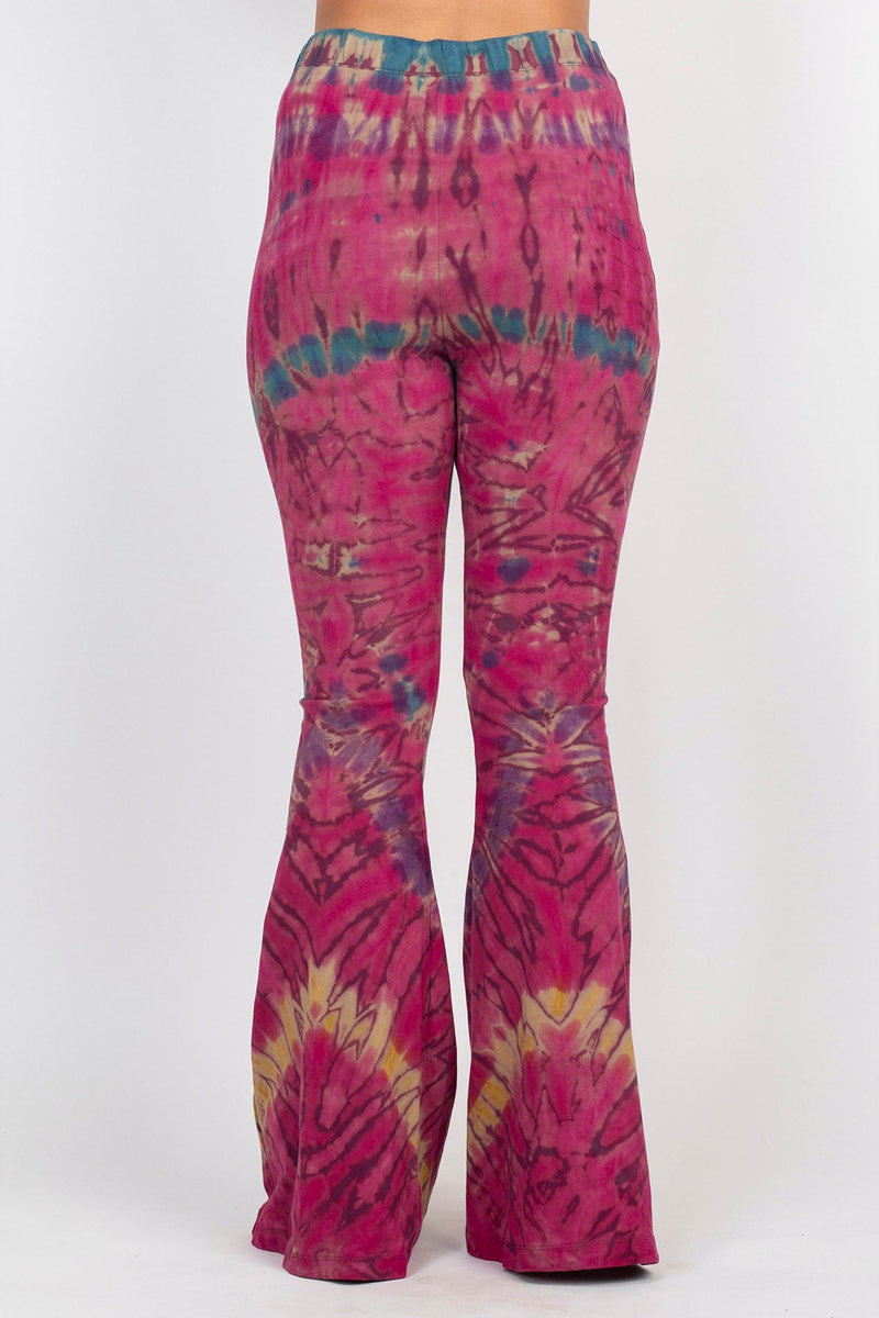 Tie-Dye Organic Cotton Belly Bottom Pants