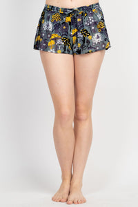 Mushroom Print Beach Shorts