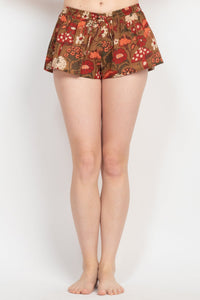 Mushroom Print Beach Shorts