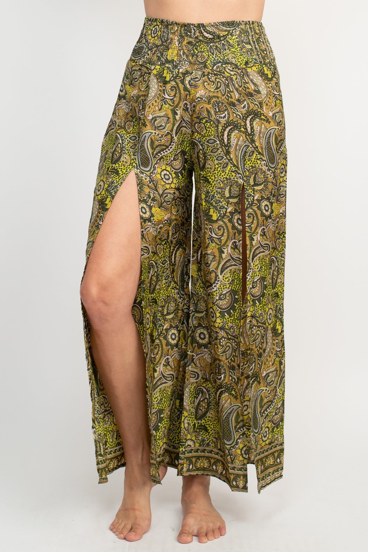 PolySilk Faux Warp Pants