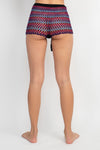 Laced Front Crochet Shorts
