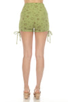 Peace Sign Organic Cotton Draw String Shorts