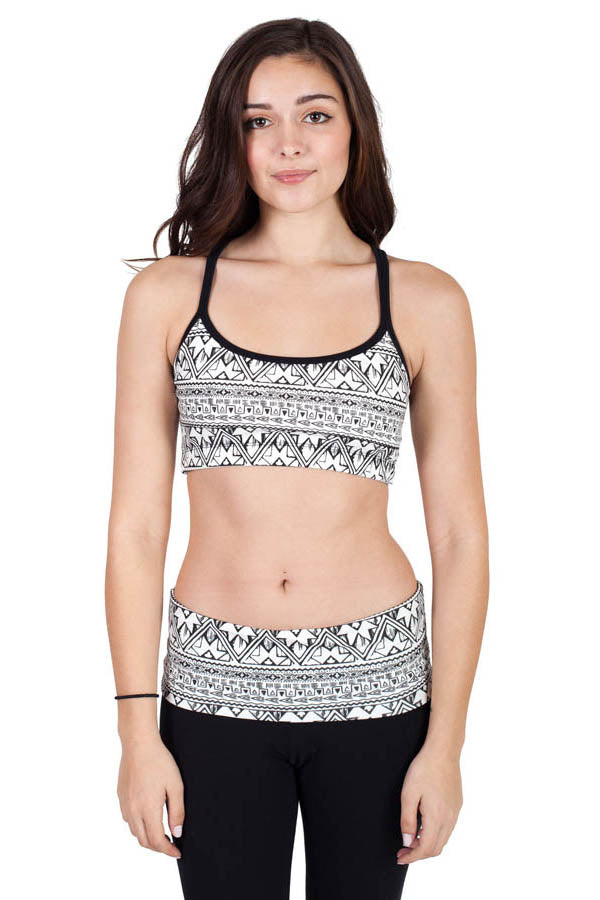 Vintage Aztec Yoga Bra