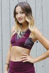Aztec Sunrise Razor Cut Organic Yoga Bra