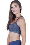 Elephant Print Organic Cotton Yoga Bra