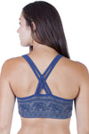 Elephant Print Organic Cotton Yoga Bra