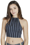 Beach Boho Stripes Halter Top