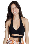 Boho Yogi Wrap Around Halter Crop Beach Top