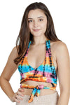 Boho Yogi Wrap Around Halter Crop Beach Top