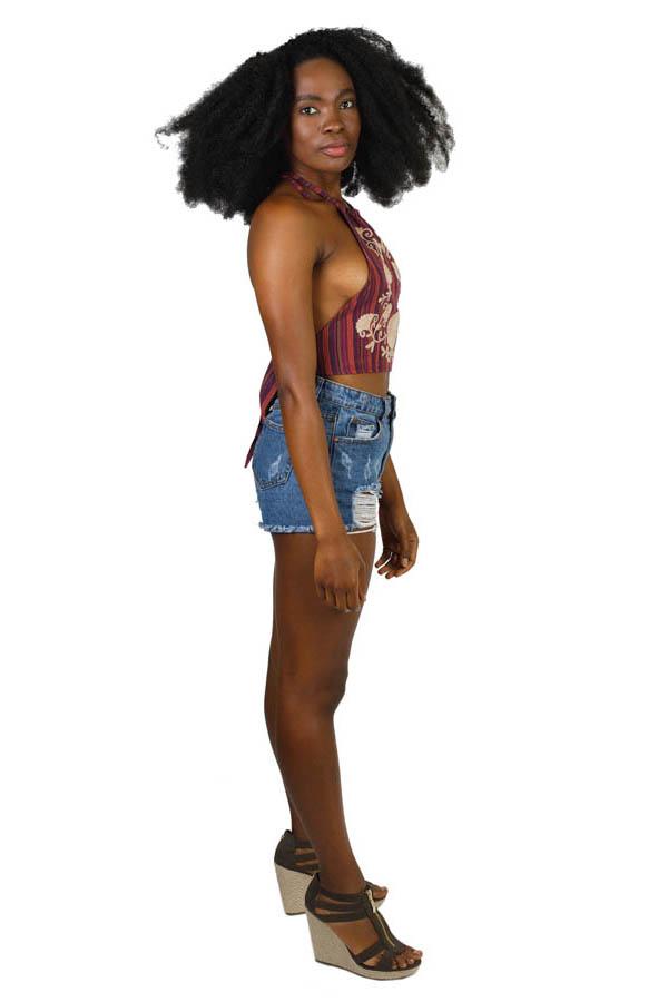 Garden Embroidered Boho Halter