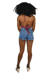 Garden Embroidered Boho Halter