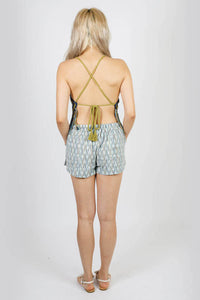 Diamond Daisy Crochet Fringe Beach Top