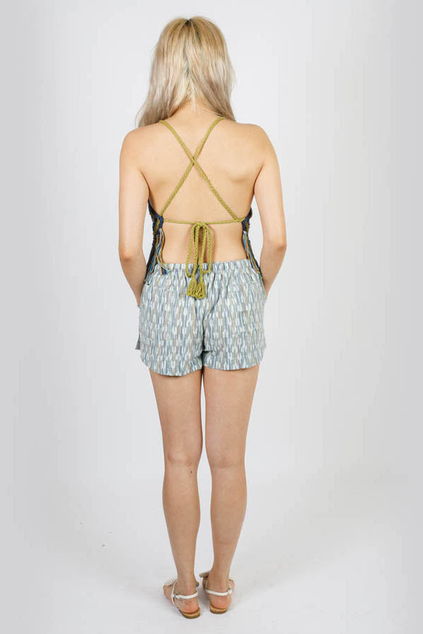 Diamond Daisy Crochet Fringe Beach Top