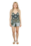 Diamond Daisy Crochet Fringe Beach Top