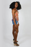 Diamond Daisy Crochet Fringe Beach Top
