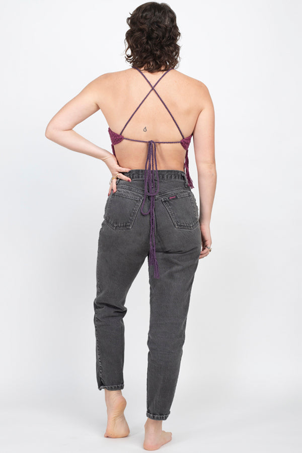 Vintage Rainbow Halter Top