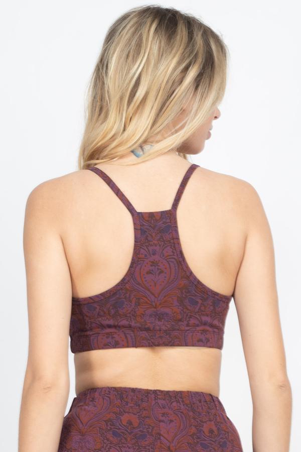 Organic Cotton Printed Yoga Bra