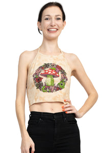 Woodland Mushroom Halter Top