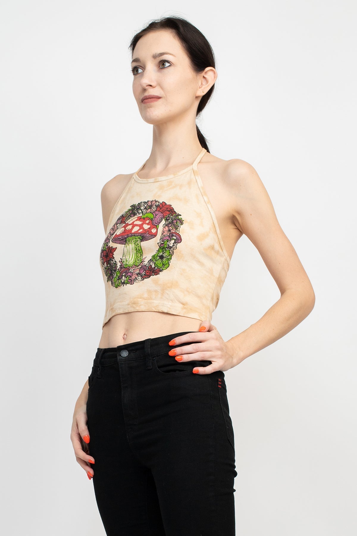 Woodland Mushroom Halter Top